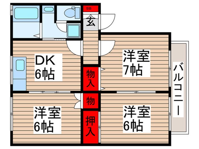ウィスタ－西新井の物件間取画像