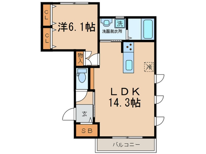 メゾンピースⅡの物件間取画像