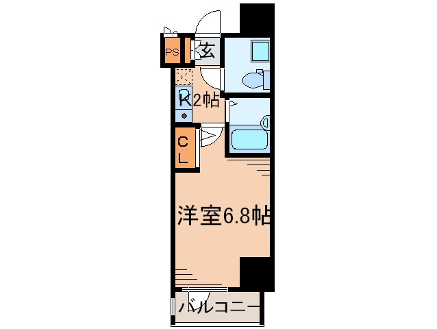 ﾘｳﾞｼﾃｨ横浜東ﾍﾞｲｻｲﾄﾞ(303)の物件間取画像