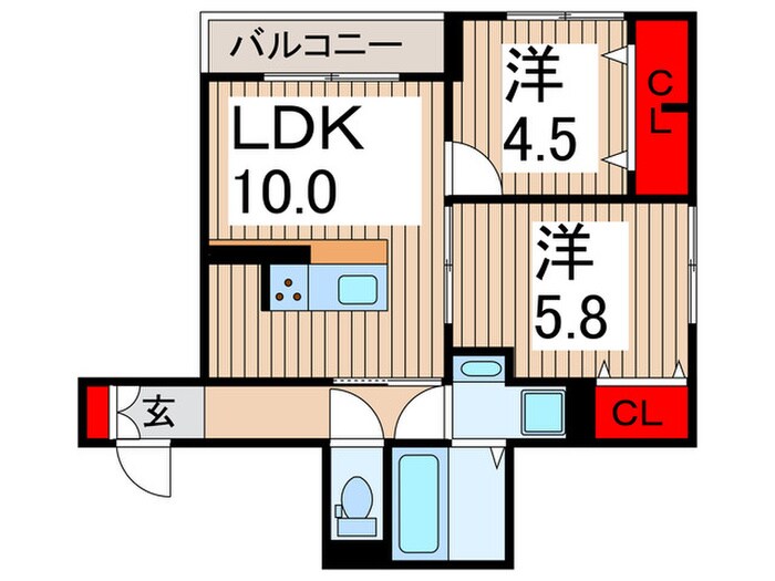 セレスティア西綾瀬の物件間取画像