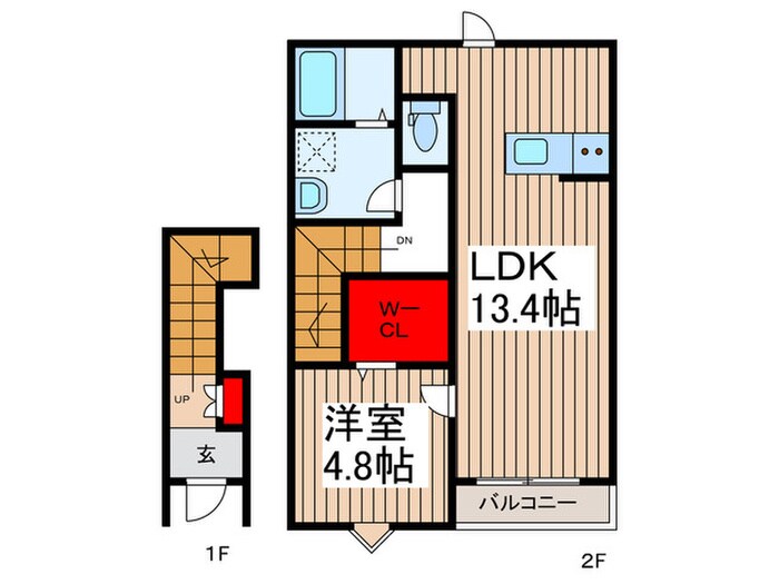 リーブルファイン葛飾西水元の物件間取画像