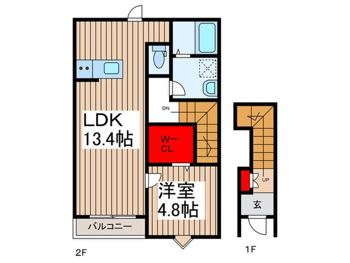 リーブルファイン葛飾西水元の物件間取画像