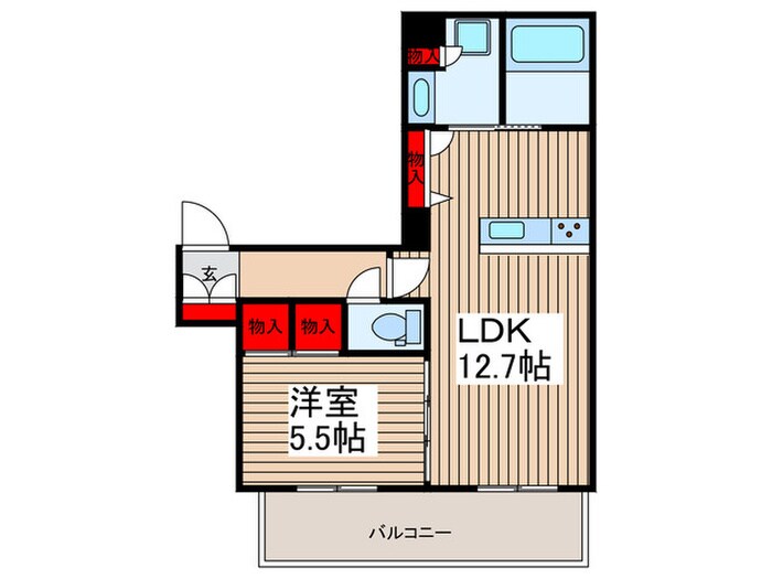 ウィズプラス東川口の物件間取画像