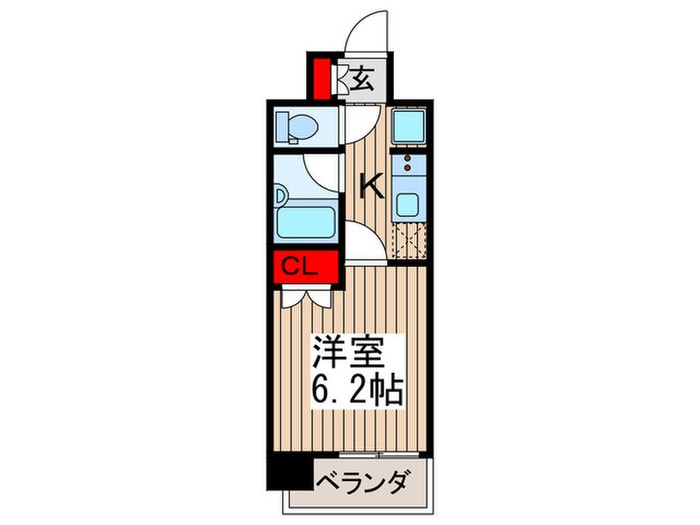 レジデンス門前仲町(405)の物件間取画像