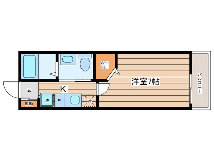 パフィ－大倉山の物件間取画像