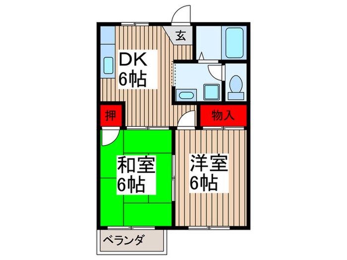 リバ－サイド戸田Ａの物件間取画像