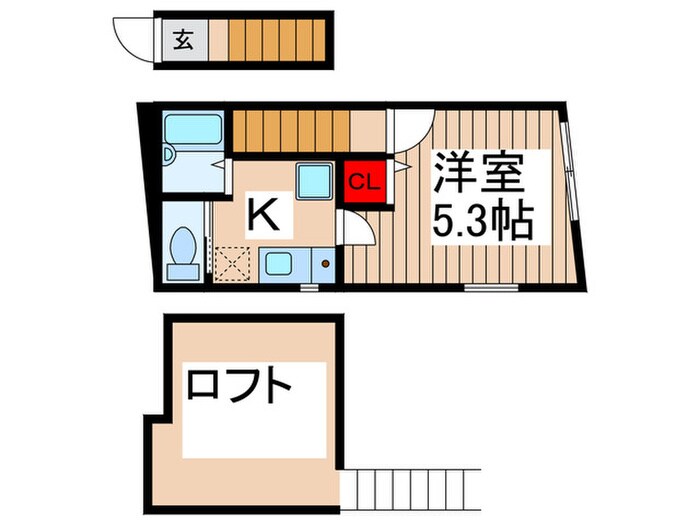 グリーンヒルズの物件間取画像