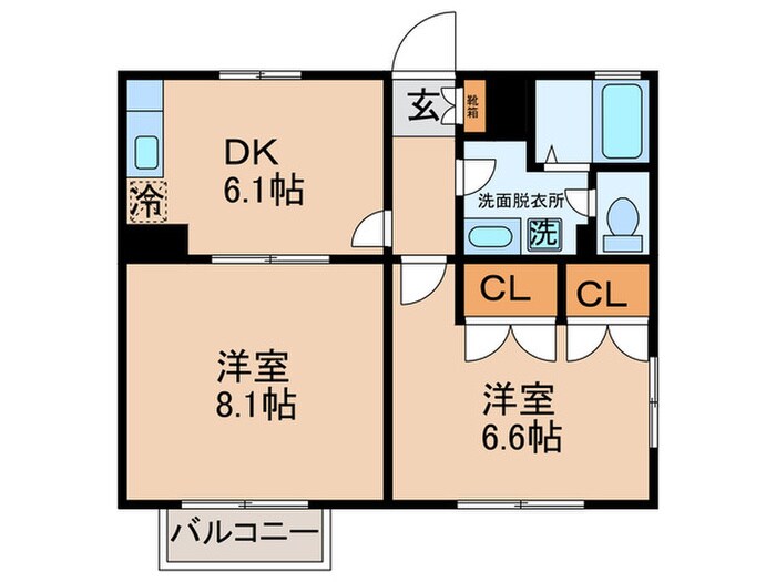 コモド南加瀬の物件間取画像