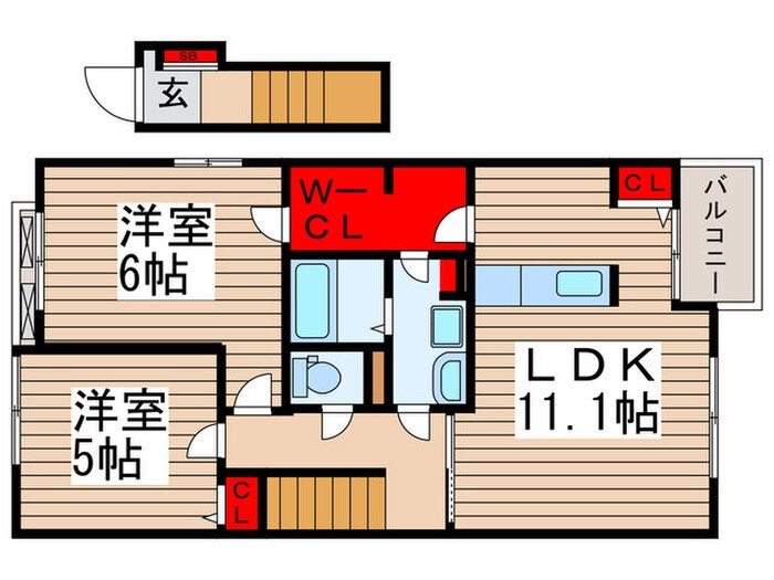 フェアリー・ローズⅢの物件間取画像