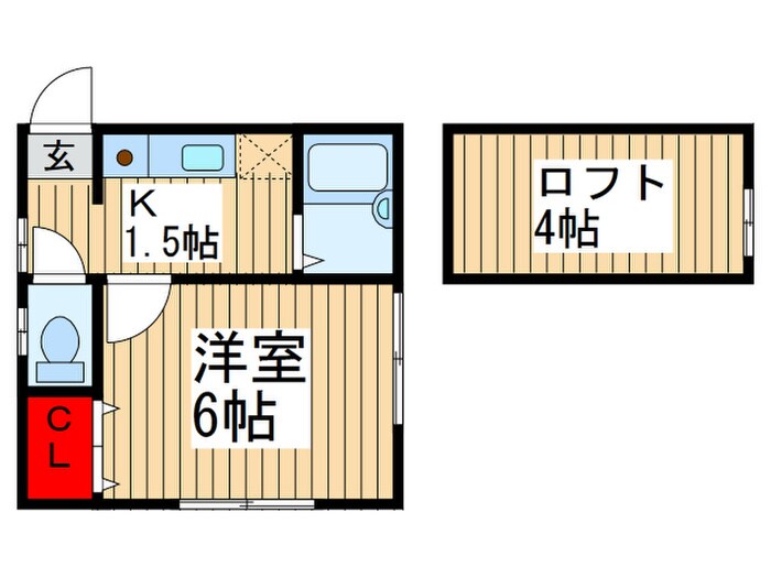 メゾン１８の物件間取画像