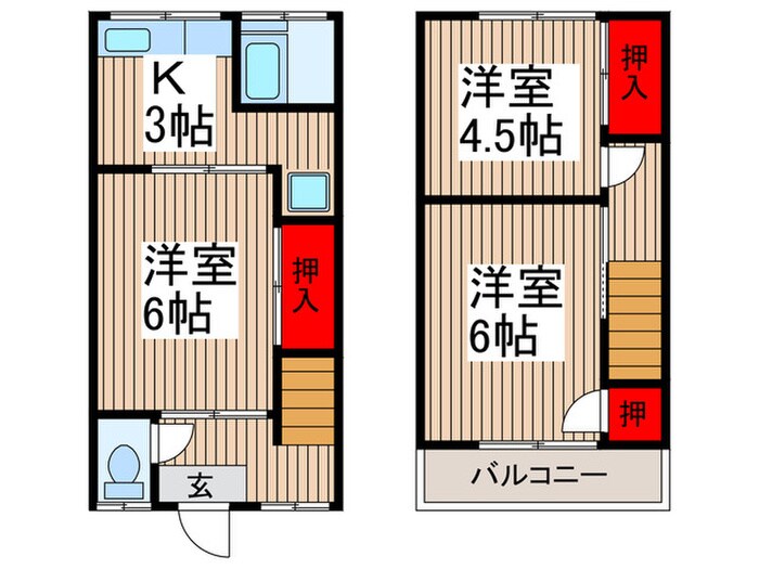 第一稲垣ハイツの物件間取画像