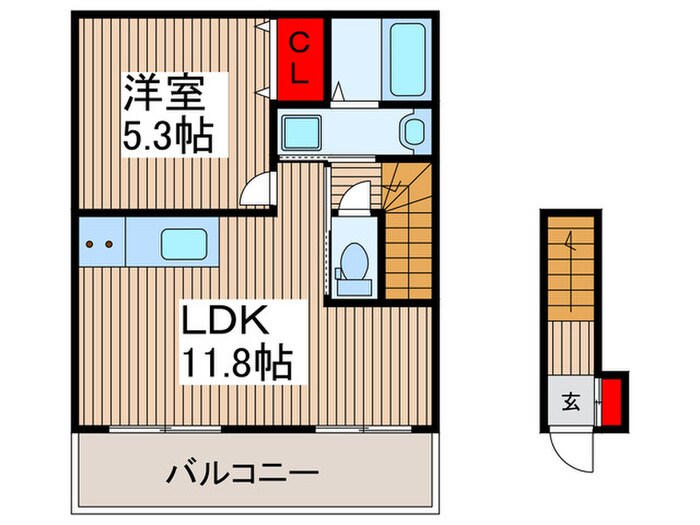 ビュ－スハイムの物件間取画像