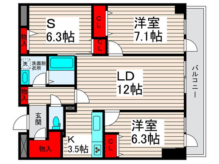 ロイヤルKJの物件間取画像