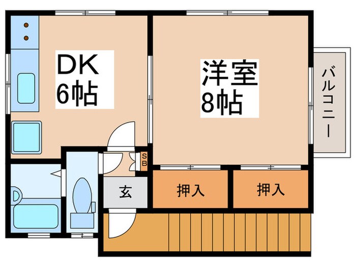 ハイツ羽美の物件間取画像