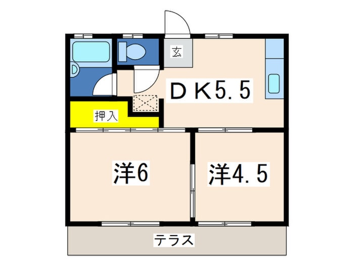 大船ハイムの物件間取画像