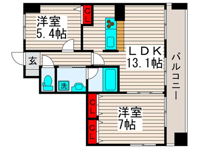 グロ－ブアマランスの物件間取画像