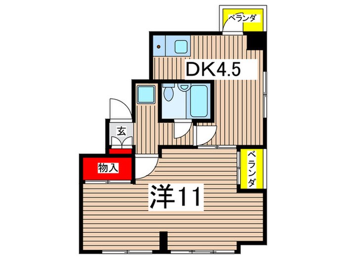 ハイホ－ム沖田の物件間取画像