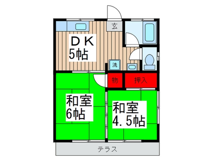 コ－ポ安永の物件間取画像