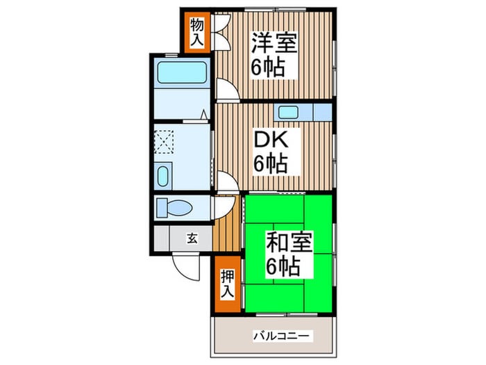 コ－ポサ－ラの物件間取画像