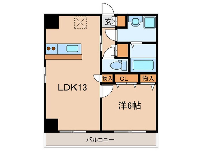 ブラウンタワ－の物件間取画像