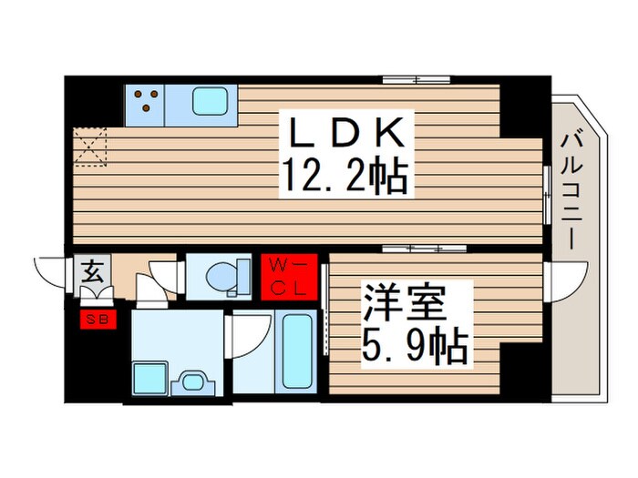 ｵｰｷｯﾄﾞﾚｼﾞﾃﾞﾝｽ上野稲荷町Ⅱの物件間取画像