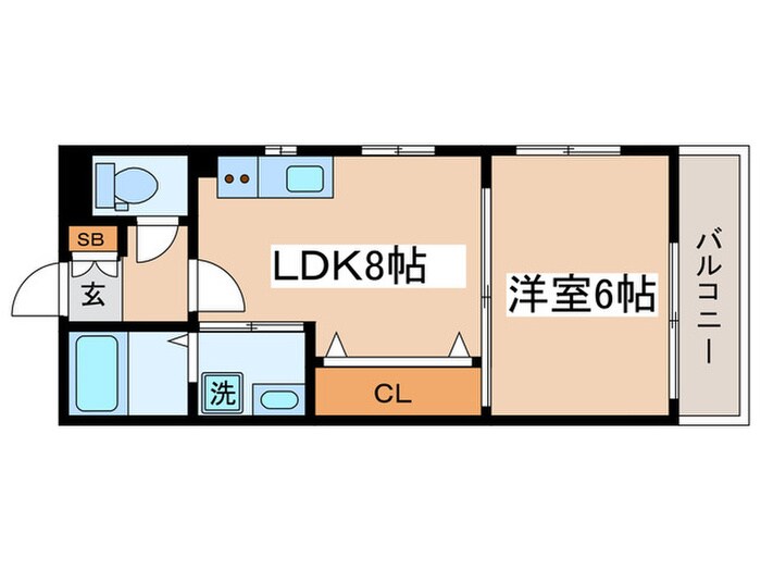名弘マンションの物件間取画像