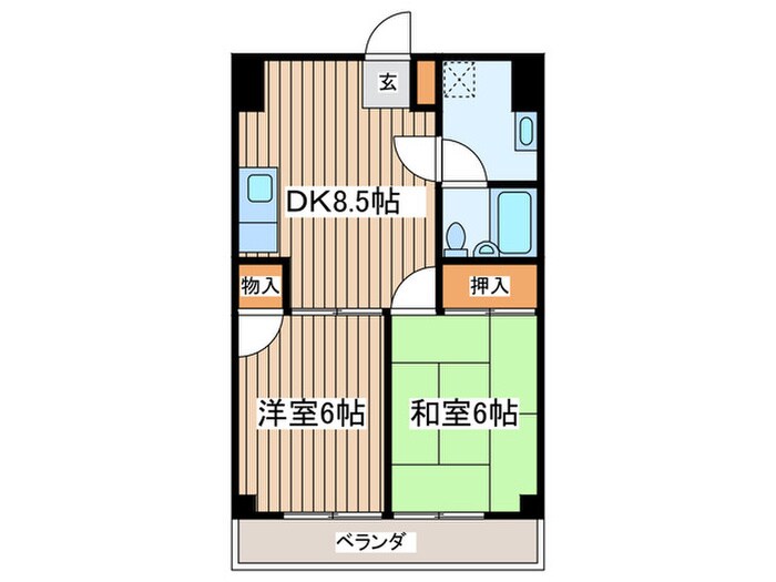 ガ－デンハウス茅ケ崎の物件間取画像