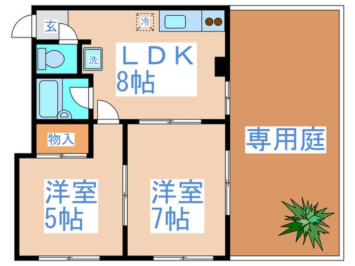 ベルフォ－レの物件間取画像