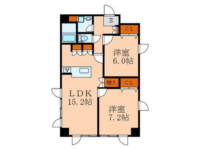 三高ツインタワー ノースの物件間取画像