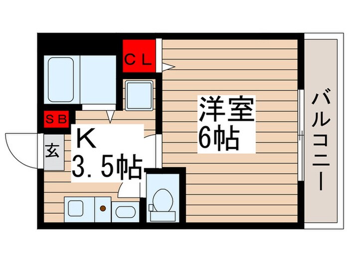 パインズ竹ノ塚の物件間取画像