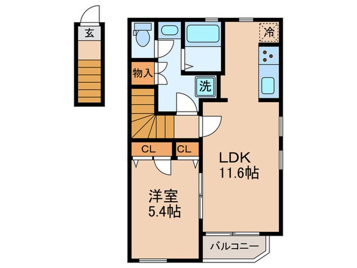 メイフェア祖師谷の物件間取画像