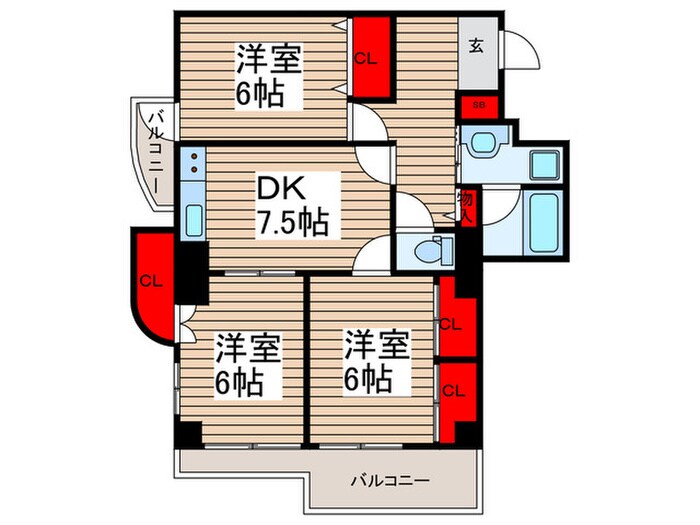 ドービエール壱番館の物件間取画像