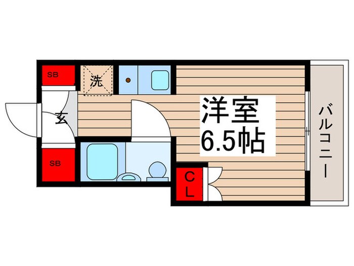 ｳｨﾝﾍﾞﾙｿﾛ高砂第１(504)の物件間取画像