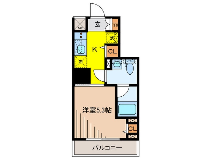 プレール・ドゥーク戸越銀座通りの物件間取画像