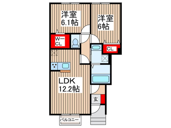 サンモール　A棟の物件間取画像