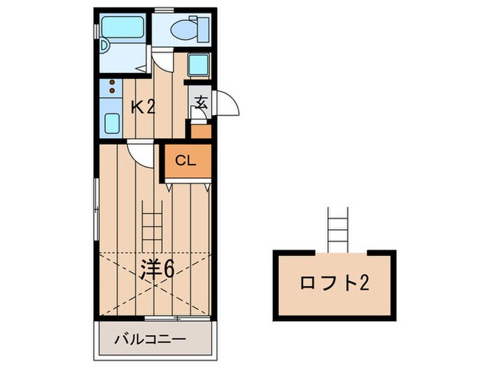 パサージュナカコシの物件間取画像