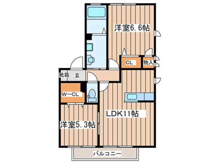 サンビレッジⅡの物件間取画像