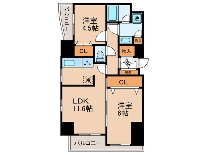 センテニアルタワーの物件間取画像