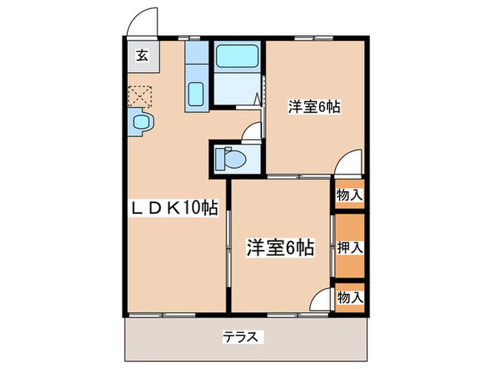 エステ－ト和田の物件間取画像