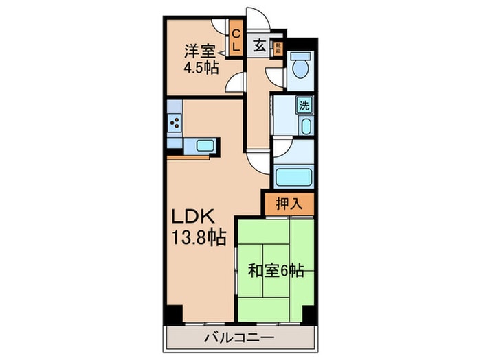 オークヒルズの物件間取画像