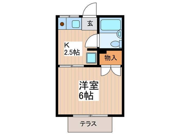 フラワーハイツの物件間取画像