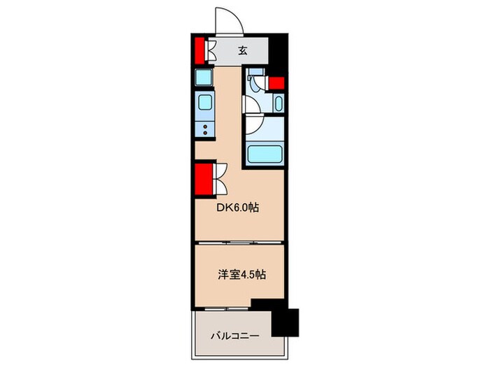 ウエリスアーバン水天宮前の物件間取画像