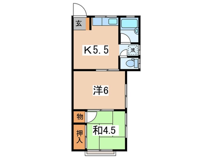 KAINOS袖ケ浜の物件間取画像