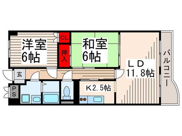 コンフォートＭＳの物件間取画像