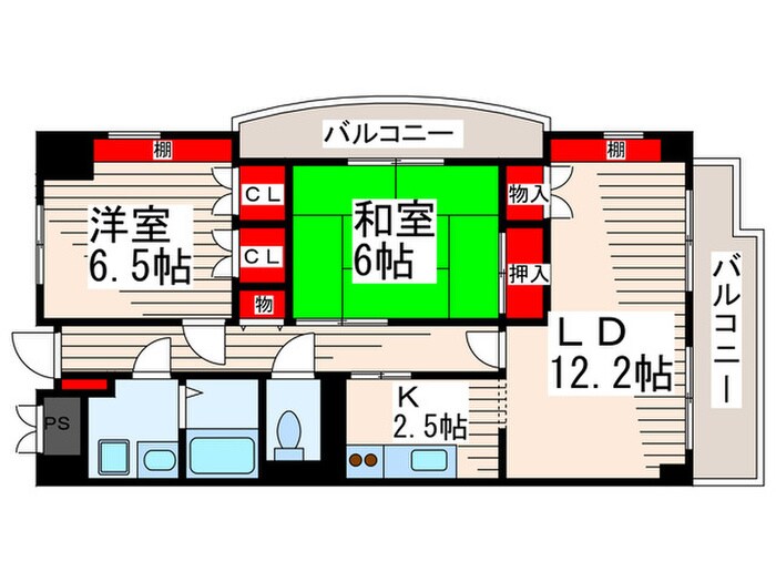 コンフォートＭＳの物件間取画像