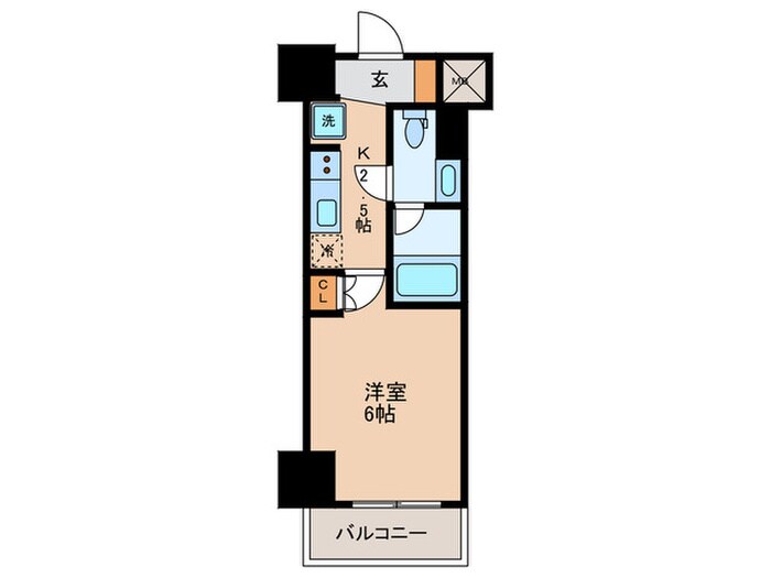 レスピール川崎の物件間取画像