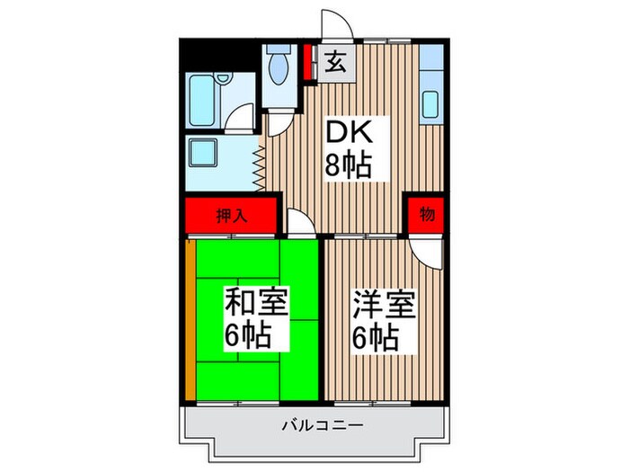 メゾンベレ－ゼ並木の物件間取画像