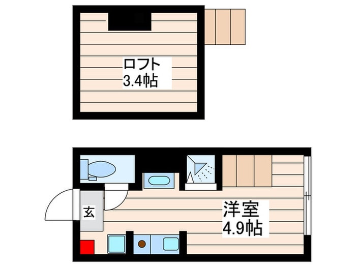 Latte北葛西の物件間取画像