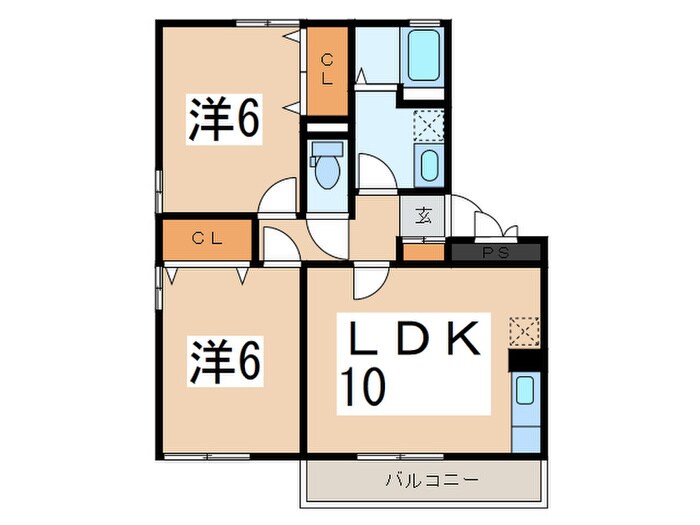 サンフルさがみ野Aの物件間取画像