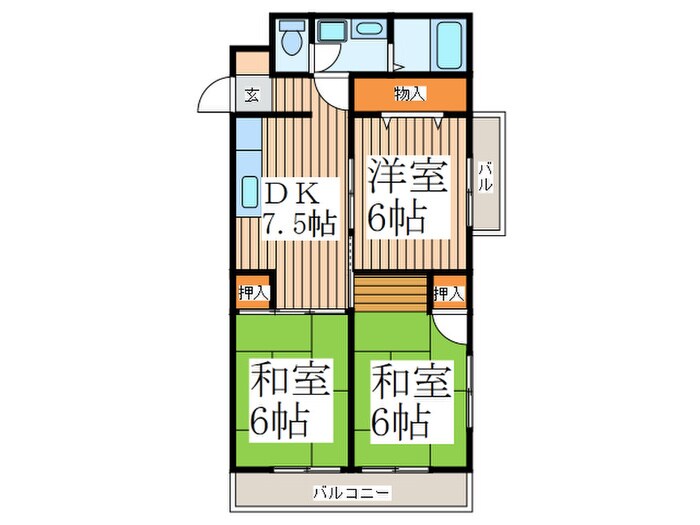 サンハイム小山の物件間取画像